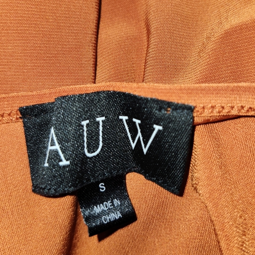 (3/$25) AUW Sleeveless Orange Blouse - Picture 4 of 4